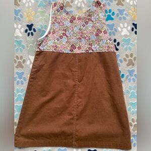 Vintage Girl Scouts Floral Dress & Brownie Outfit Size 12 Made in USA